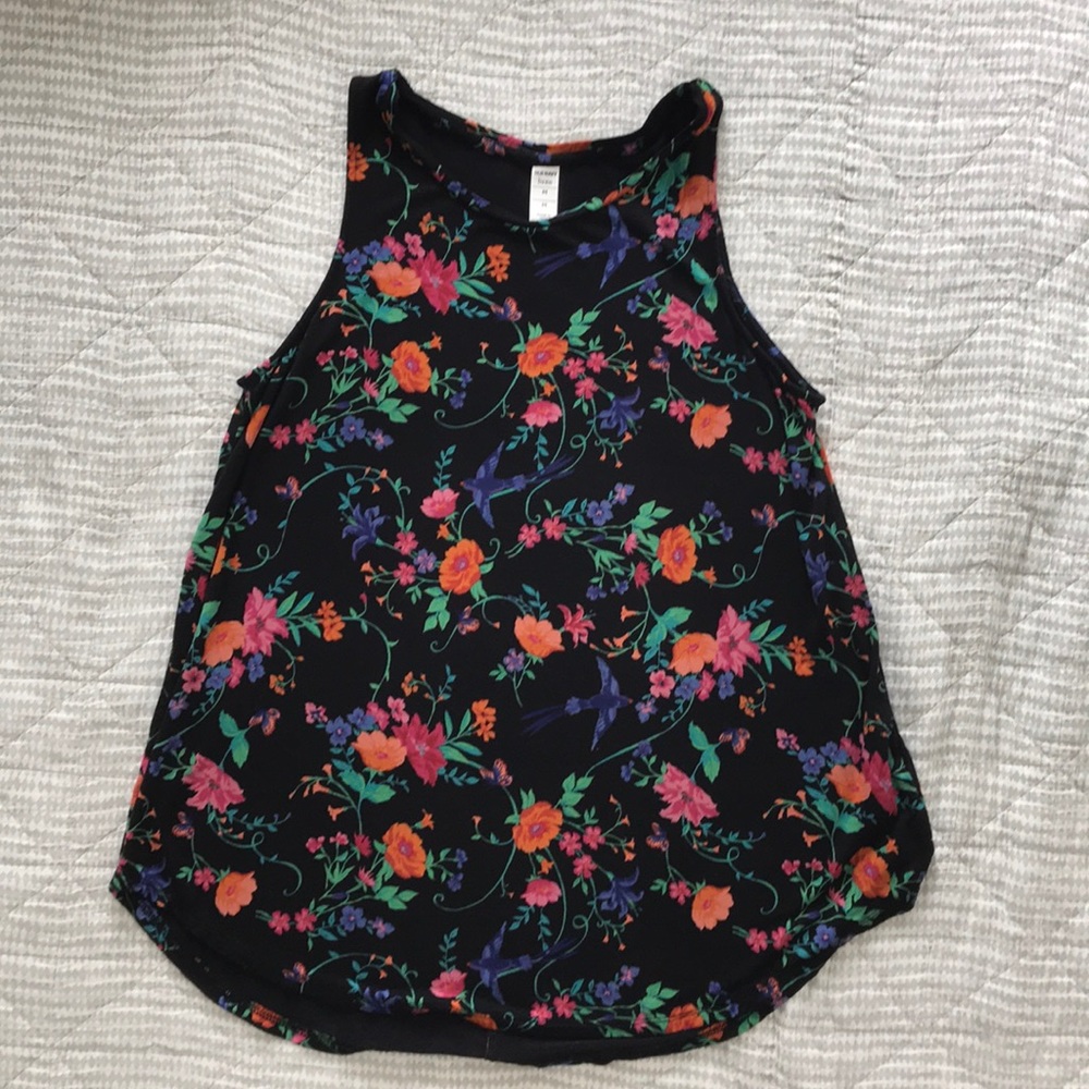 Old Navy Floral Luxe Tank Size M